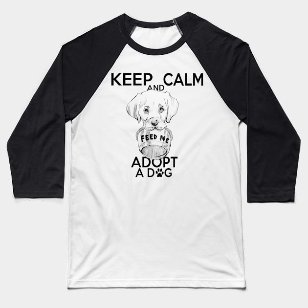 Adopt a dog Baseball T-Shirt by Shenron